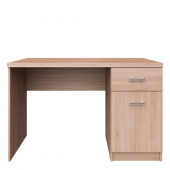 Birou PC cu dulap i sertar din PAL melaminat stejar sonoma 120x55x77 cm