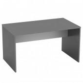 Birou PC din DTD laminat gri antracit/alb 140x80x76 cm