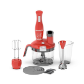 Blender 4 in 1 Hausberg HB-7710RS, capacitate bol 1.5 l, 1500 W, functie turbo, Rosu