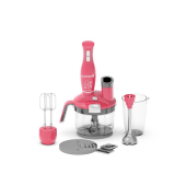 Blender 4 in 1 Hausberg HB-7710RZ, capacitate bol 1.5 l, 1500 W, functie turbo, Roz