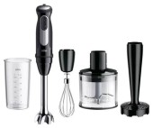 Blender de mana Braun MultiQuick 5 Pro MQ 55.307M, 1000 W, 25 viteze variabile + Turbo Boost, Tocator 1.25 l, Pahar 0.6 l (Negru)