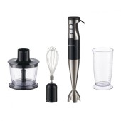 Blender de mana HB-1000XBK 1000W tocator 500ml cana 700ml Negru / Argintiu