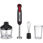 Blender de mana Heinner HHB-DC1200BKRD, 1200 W, Functie Turbo, Motor DC, Negru/Rosu