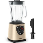 Blender de mare viteza Tefal PerfectMix+, 1200 W, recipient 1.5 L, 6 lame, 3 programe, Functie Autoclean (Crem)