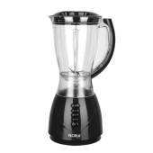 Blender FLORIA ZLN-3080 Negru, Putere 300W, capacitate 1.5L, 3 viteze, Functie puls-Vas plastic