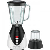 Blender Hausberg HB-7760NG, 300W, 1.5L, 3 viteze, Functie Pulse, maruntire gheata, 4 lame detasabile, negru