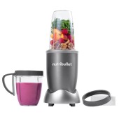 Blender nutribullet Original, 600W, 1 viteza, Cupa 0.5 l, Cupa inalta 0.7 l, Argintiu