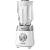 Blender Philips ProBlend Crush HR2224/00 , 800W, 2 l, 3 trepte viteza, Tehnologie ProBlend Crush, Alb-argintiu