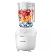 Blender Philips Seria3000 HR2041/00, Sistem ProBlend, capacitate maxima 1.9L, capacitate efectiva 1L, 1 viteza + buton Pulse, picioare antivibratie, Alb