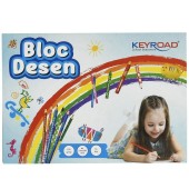 Bloc desen A4, 120 grame 16 file Keyroad