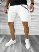 Blugi barbati scurti conici albi cu mic defect DEF755 D4-5.2