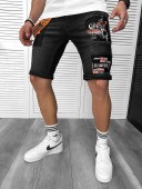 Blugi barbati scurti conici cu stiekre 7032