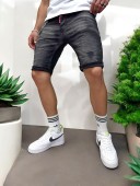 Blugi barbati scurti conici negri 5722