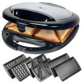 Bomann Bomann Sandwich maker Bomann ST/WA1364, Negru-Inox