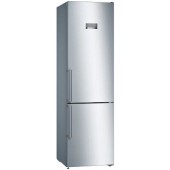 BOSCH Combina frigorifica Bosch KGN397LEQ, 368 l, NoFrost, Clasa E, H 203 cm, Inox AntiAmprenta