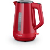 BOSCH Fierbator de apa Bosch TWK1M124, 1.7l, filtru de calcar,oprire automata, protecţie împotriva supraincalzirii şi funcționarii fara apa, oprire în momentul ridicarii canii de pe suport, Rosu