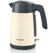 BOSCH Fierbator de apa BOSCH TWK7L467, 1.7 l, Inox, 2.400 W, cu cana gradata, Indicator exterior, Beige