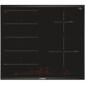 BOSCH Plita incorporabila Bosch PXE675DC1E, Electrica, Inductie, 4 zone de gatit, PowerBoost, 60 cm, Negru