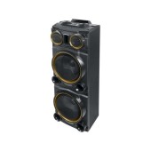 Boxa Bluetooth Tower MUSE M-1988 DJ PARTY, 800W, Radio FM PLL, Iluminare atractiva, Microfon, Negru