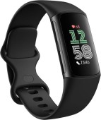 Bratara fitness Fitbit Charge 6, GPS + GLONASS, Rezistenta la apa 50M, Bluetooth, NFC (Negru)