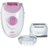 BRAUN Epilator Braun SE3270, 20 pensete, 2 viteze, Cap de ras, Capac pentru tuns, Alb/Roz