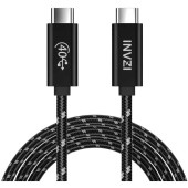 Cable USB-C / USB4.0, INVZI, INVUSB4, Gen3, 240W, 40Gbps, 2m (black)