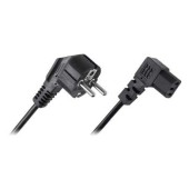 Cablu alimentare PC, 3m, conectori la 90 grade, Cabletech