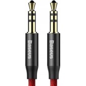 Cablu audio Baseus Yiven M30, 2x Mini Jack 3.5mm, nylon, 150cm, Negru