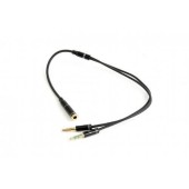 Cablu audio GEMBIRD CCA-418M, Splitter stereo 2 x Jack 3.5 mm T - 1 x Jack 3.5 mm M, 20cm