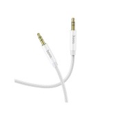 Cablu audio, Hoco, Jack-jack (3.5 mm), 1 m, Argintiu