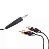 Cablu audio jack 6.3 stereo, rca profesional, 1.8m