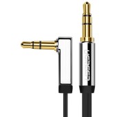 Cablu Audio Jack la Jack 2m - Ugreen Flat Design (10599) - Black