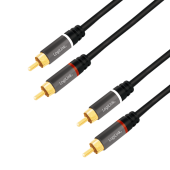 Cablu audio Logilink CA1204, RCA, 2m (Negru)