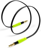 Cablu Audio Tylt AUX, Jack 3.5mm - Jack 3.5mm, 1m (Negru/Verde)