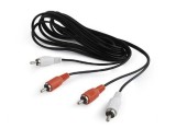 Cablu audio-video Gembird CCAB-2R2R-6, RCA, 1.8m (Negru)