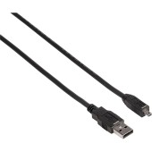 Cablu Date USB 2.0 Cable B8 Pin USB A - mini USB B black 1,8 m