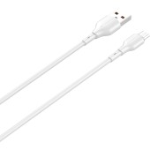 Cablu date Vision Touch, USB-A - USB-C, 100cm, Alb