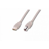 Cablu de conectare USB, Assmann, tip A - B 1.8m, Bej