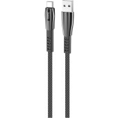 Cablu de Date USB-A la Type-C 2.4A, 1.2m - Hoco Splendor (U70) - Grey