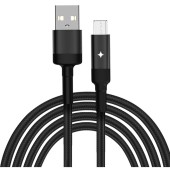 Cablu de Date USB Micro-USB, 2.4A, 1.2m - Yesido (CA28) - Black