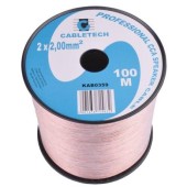 Cablu difuzor CCA 2x2.00mm transparent 100m