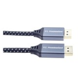 Cablu DisplayPort, tata - tata, Versiunea 1.4, 8K (7680x4320), dublu ecranat, manson textil, conectori metalici auriti, 1.5m, PremiumCord