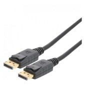 Cablu DisplayPort, tata - tata, Versiunea 2.0, 16K (15360 × 8460), conectori auriti, 1.5m, dublu ecranat, PremiumCord