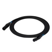 Cablu DMX SSQ, XLR tata - XLR mama, 50 cm, Negru