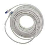 Cablu ecranat S / FTP, Lanberg 42736, cat 6A, mufat 2xRJ45, lungime 20 m, AWG 26, 500 MHz, LSZH, de legatura retea, ethernet, Alb