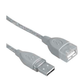 Cablu extensie USB 2.0 HAMA 45040, 3m, gri