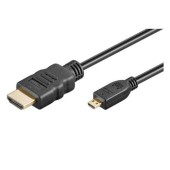 Cablu HDMI - Micro HDMI, 4K@60Hz, conectori auriti, 3m, PremiumCord kphdmad3