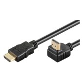 Cablu HDMI, conector 90 grade, High Speed, 4K, Versiunea 1.4, conectori auriti, 5m, PremiumCord kphdmea5