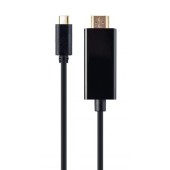 Cablu HDMI Gembird A-CM-HDMIM-02, USB-C la HDMI, 4K/60Hz, 2m (Negru)