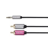 Cablu Kruger&Matz KM0311, Jack - 2 x RCA, 3 m